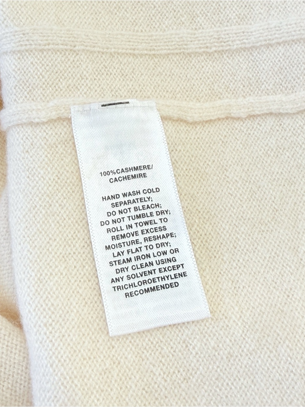 LAFAYETTE 148 CREAM RIBBED CASHMERE HIGH MOCK NECK TANK TOP BLOUSE - Picture 8 of 8